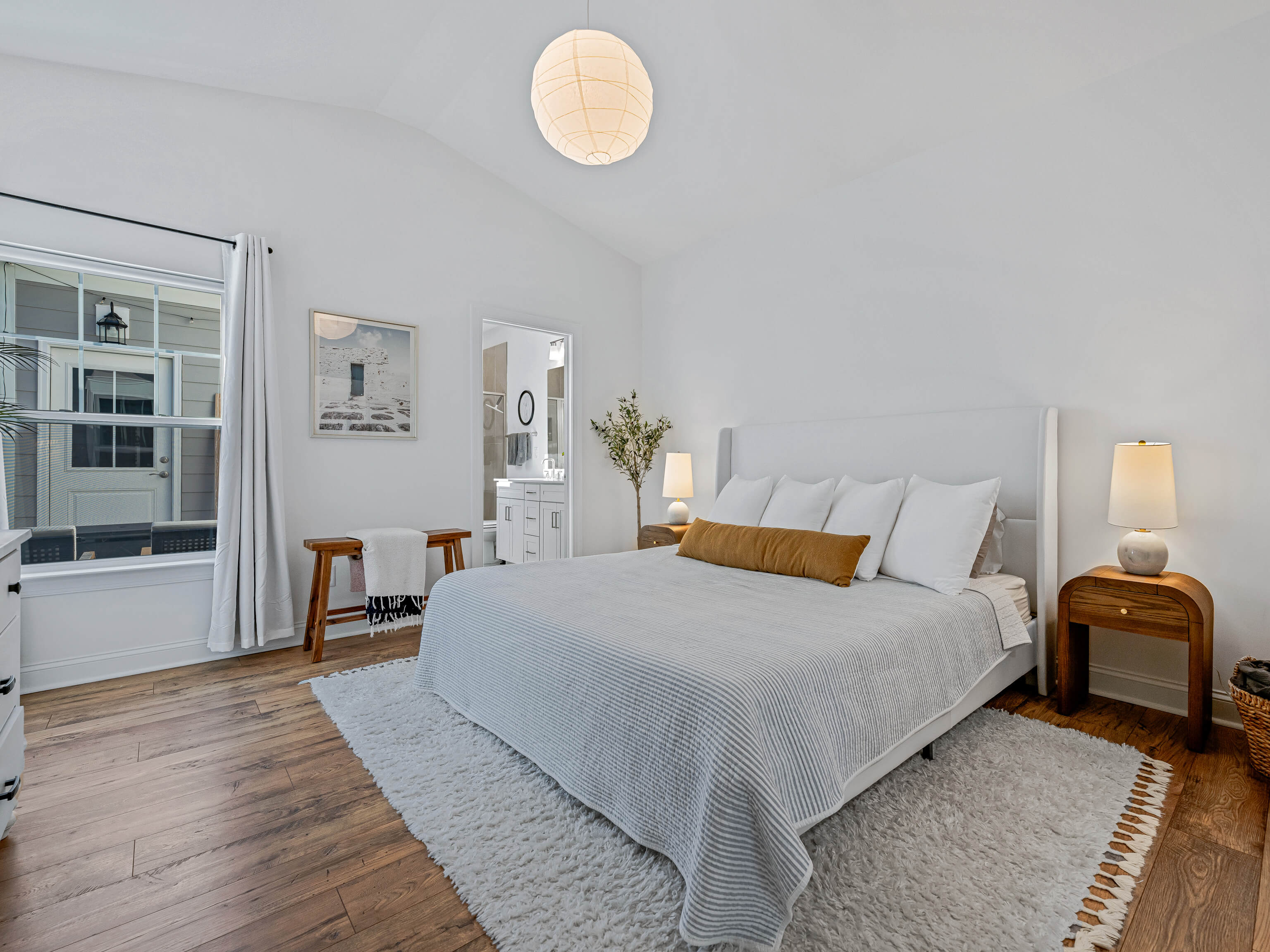 Master bedroom with natural light